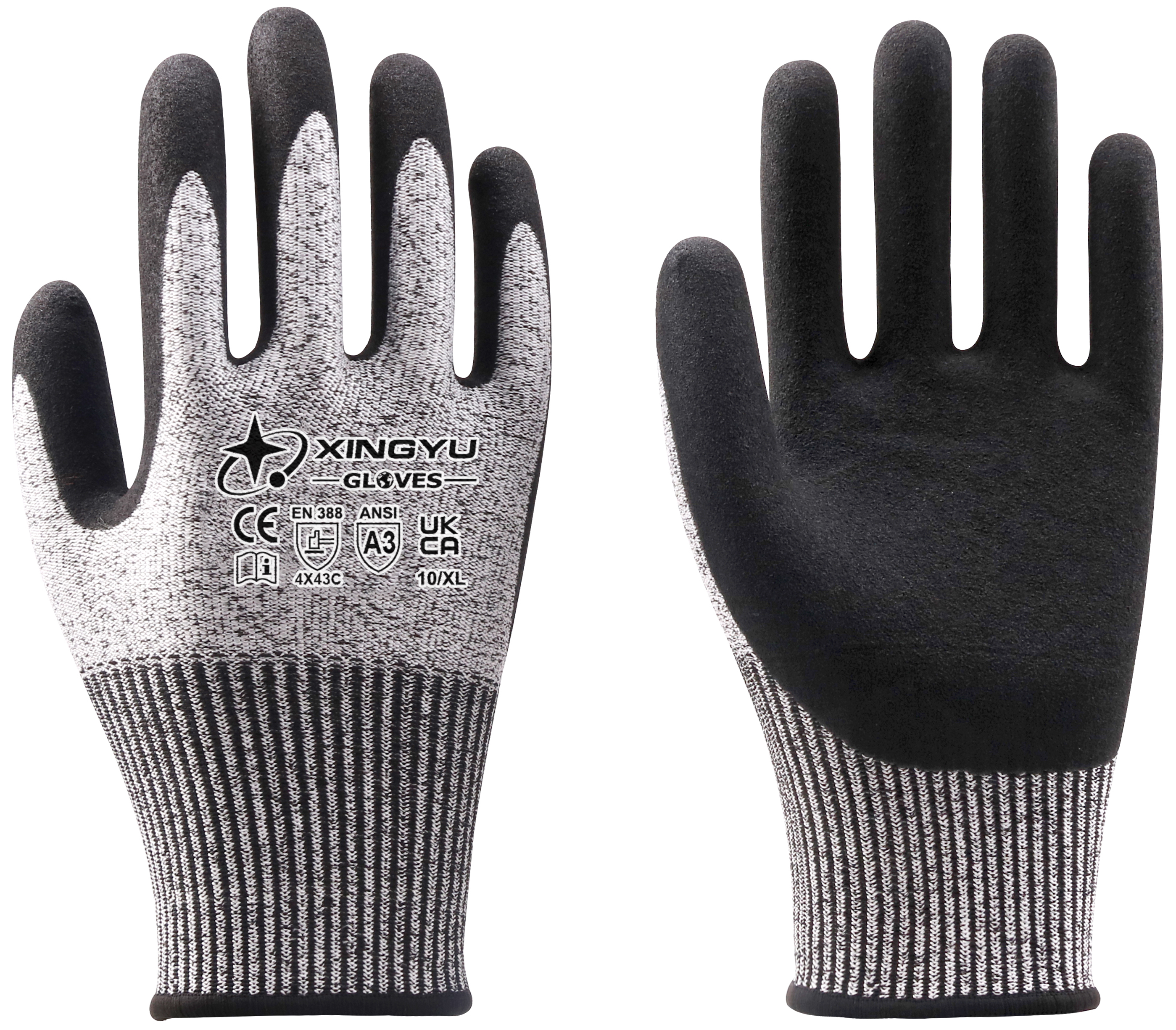 13G HPPE cut resistance gloves 